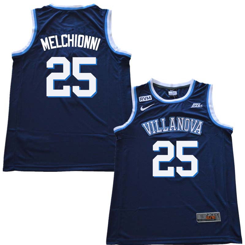 2018 Men #25 Bill Melchionni Willanova Wildcats College Basketball Jerseys Sale-Navy - Click Image to Close
